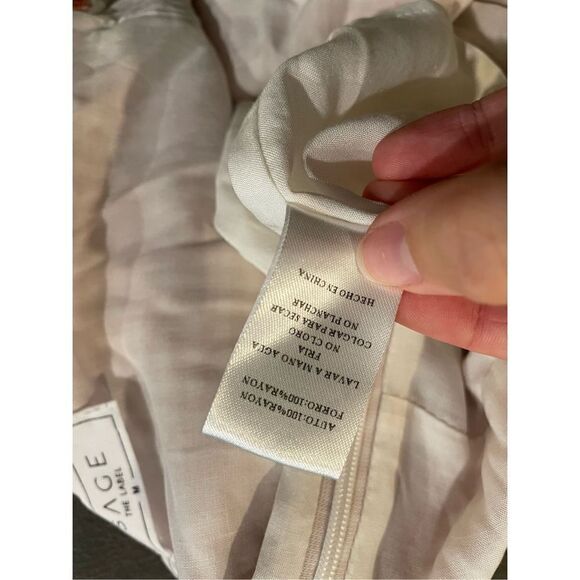 SAGE the label red and white plaid mini dress tie straps size M - Picture 5 of 5